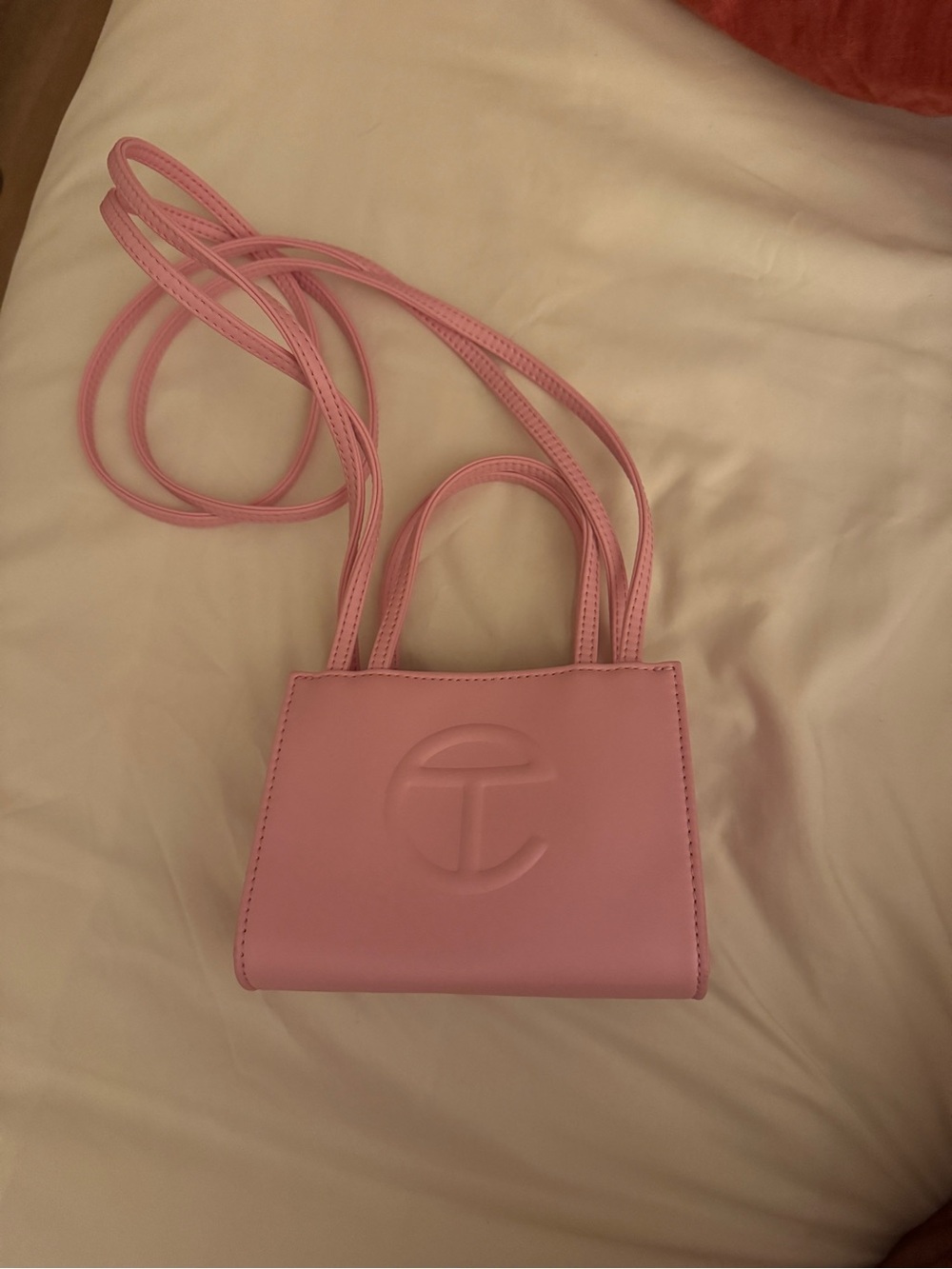 Telfar Pink Mini Shopping Bag